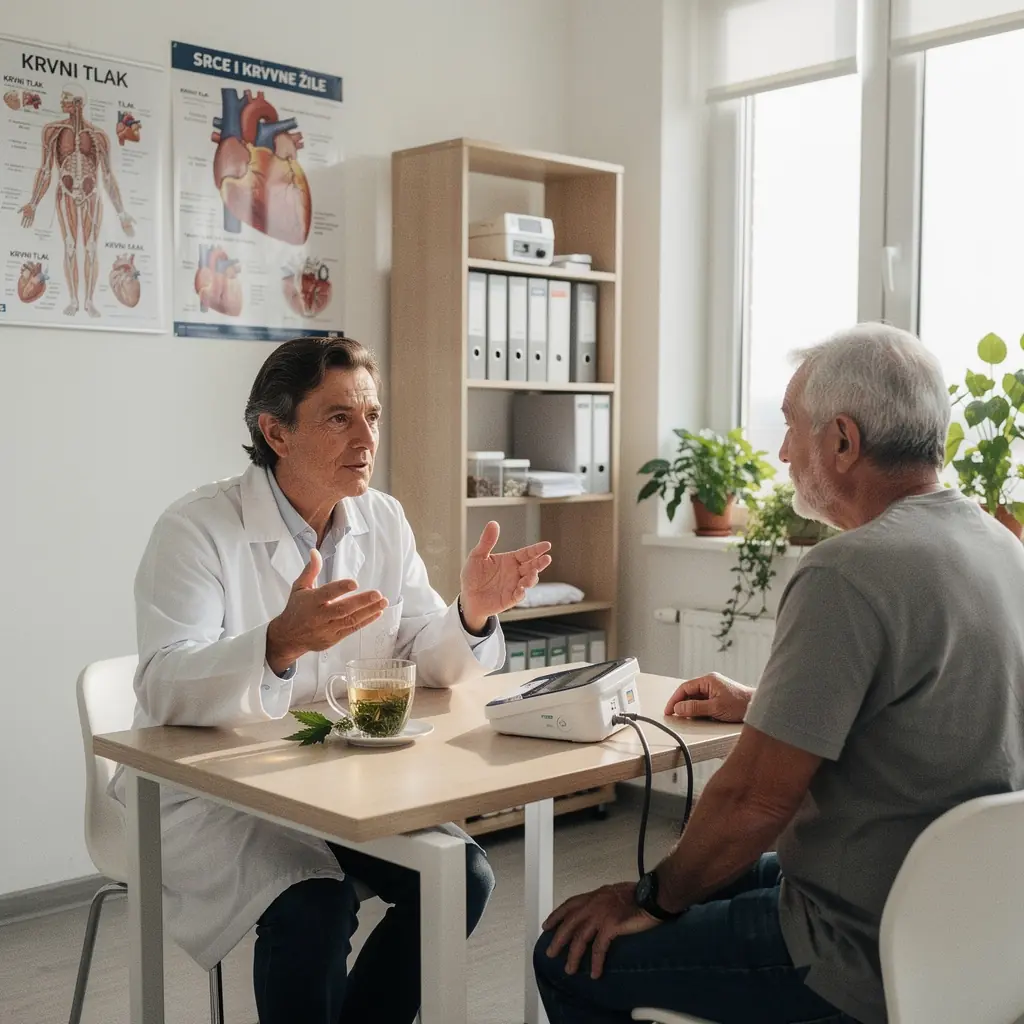 Prikaz mineralno bogate mješavine čaja u staklenoj posudi.